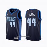 Camiseta Dallas Mavericks Nicolo Melli #44 Earned 2020-21 Azul